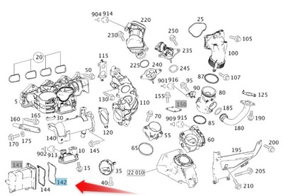 WKŁADKA USZCZELNIAJĄCA MERCEDES M646 W211