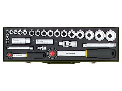 PROXXON 23020 Zestaw kluczy nasadowych 1/2'' 1/4''