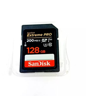 KARTA PAMIĘCI SANDISK EXTREME PRO 128GB SDXC 200MB/S V30