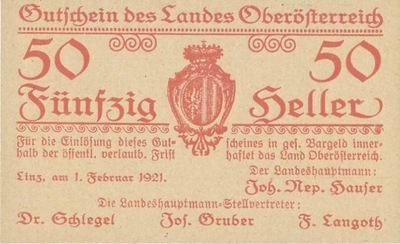 Austria - Lintz - 50 Heller - 1921 - St.1