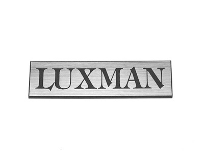 Naklejka Emblemat LUXMAN srebrna 55x15mm