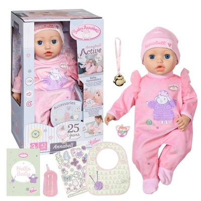 BABY ANNABELL ACTIVE LALKA INTERAKTYWNA 43 CM 706626