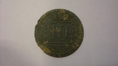 10 fenigów 1920 Gdańsk WMG stan 4