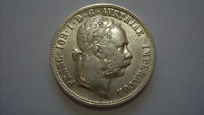 Austria 1 Floren 1877 Franciszek Józef