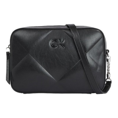 CALVIN KLEIN TOREBKA DAMSKA QUILT CAMERA BAG CZARNA