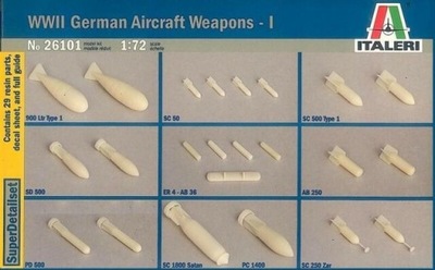 WWII German Aircraft Weapons I - Italeri 1/72
