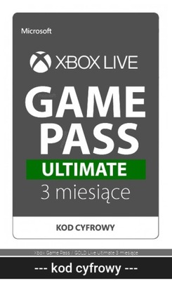 Xbox Game Pass / GOLD Live Ultimate 3 miesiące