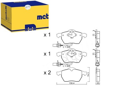 SABOTS DE FREIN DE FREIN AUDI, SEAT, SKODA, VW METELLI - milautoparts-fr.ukrlive.com