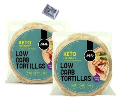 Zestaw KETO TORTILLA wrap PITA kebab DIETA BIAŁKOW