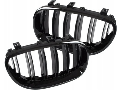 REJILLAS REJILLA REJILLA DE RADIADOR NEGRO LUSTRE PARA BMW E61 E60 M5  