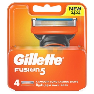 Wkłady Ostrza Wymienne Gillette Fusion5 (4szt.)