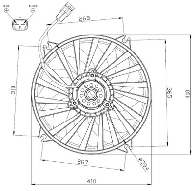 VENTILADOR CHLODZENIE DEL MOTOR 47962  