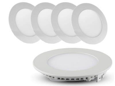 Zestaw Lampki Sufitowe Halogen LED SLIM 6W 5x