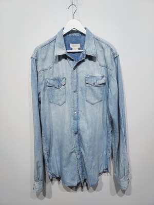 H&M luźna koszula jeans XL 185/116