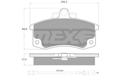 TOMEX BRAKES КОЛОДКИ ТОРМОЗНЫЕ TOMEX 10361 ŁADA