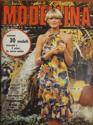 MODELLINA czasopismo moda wykroje 1977r nr 41