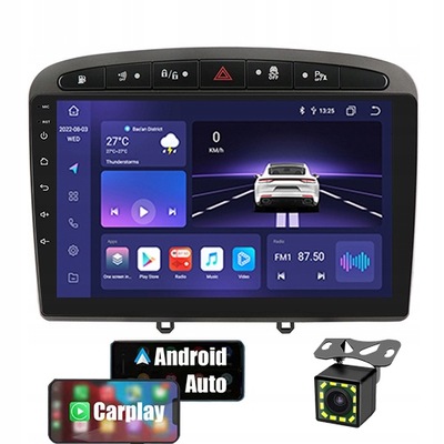 RADIO NAVIGATION BT PEUGEOT 308 408 ANDROID 8/128GB  