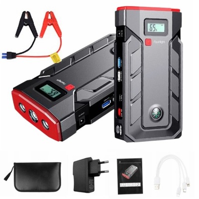 POWERBANK JUMP STARTER START BOOSTER FLASHLIGHT 10400MAH CLAMP  