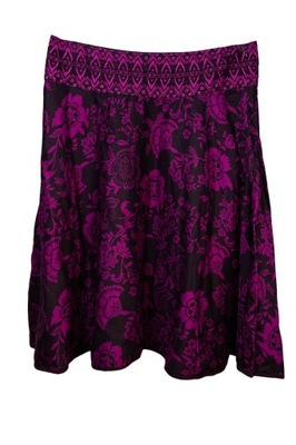 Monsoon elegancka spódnica bawełniana print 44 XXL 16