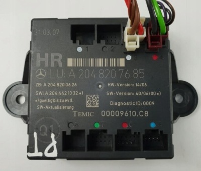 Модуль блок управления дверь правый задняя w204 a2048207685 фото №1