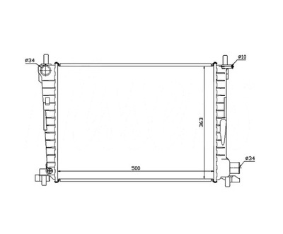 Радіатор mazda 121 04.96- 1001860 фото №1