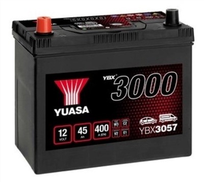 АККУМУЛЯТОР YUASA YBX 3057 12V 45AH 400A L+ HONDA