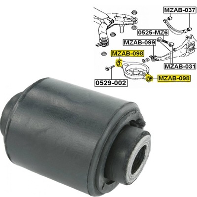 Febest mzab-098 підшипниковий вузол, важіль фото №1