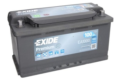 АКУМУЛЯТОР EXIDE PREMIUM 100AH 900A EA1000 P+