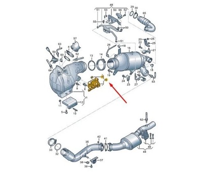 Audi a4 b9 кронштейн przed каталізатора 05l131425f фото №1