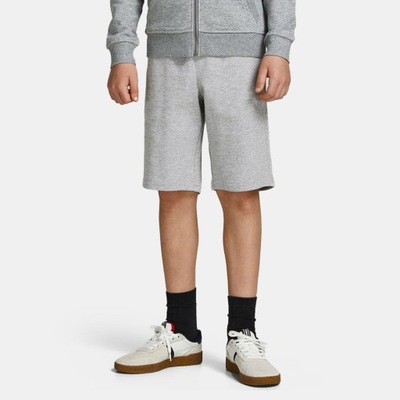 JACK&JONES SZARE SPODENKI DRESOWE MELANŻ (8L)