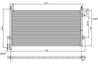 Nissens конденсатор кондиціонера volvo fm fm 10 fm 1 фото №1