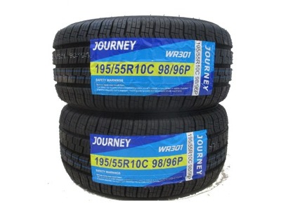 2 TIRES SUMMER NEW 195/55R10C 98P JOURNEY WR30  