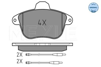 ZAPATAS DE FRENADO PEUGEOT P. 605 91- CON SENSOR MEYLE  