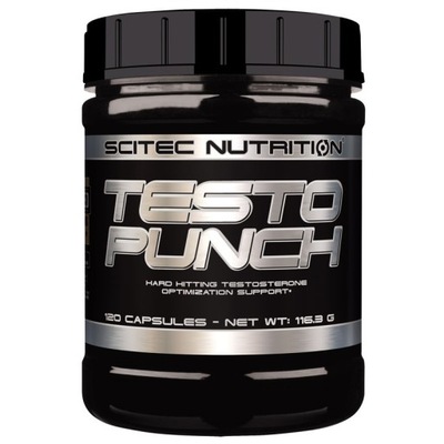 SCITEC Testo Punch 120caps BOOSTER TESTOSTERONU BUDOWA MUSKULATURY