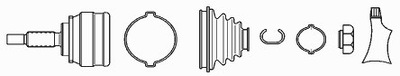 ШАРНИР КАРДАННЫЙ КОМПЛЕКТ. SAAB