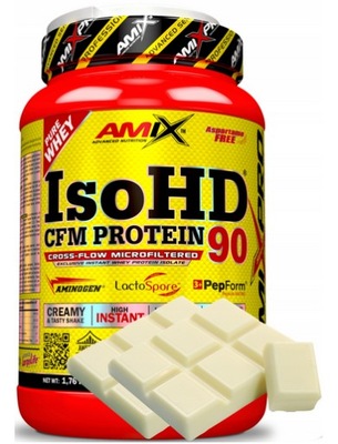 AMIX IsoHD 90 CFM Protein 800 g biała czekolada