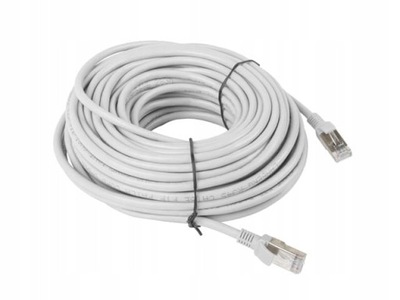 LANBERG kabel sieciowy cat 6 UTP 20m szary