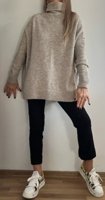 SWETER PARANA SPORTMAX CODE BEŻOWY OVERSIZE