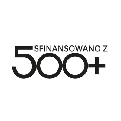 Naklejka Sfinansowano z 500+