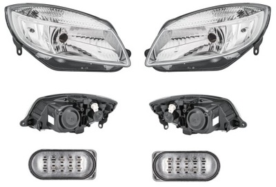 Фара skoda fabia roomster 06- l+p hella фото №1