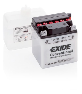 AKUMULIATORIUS EXIDE YB5.5A-3B 12N5.5A-3B 5.5AH 40A 