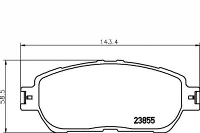 КОЛОДКИ ТОРМОЗНЫЕ TOYOTA ПЕРЕД AVALON 04- CAMRY 01-