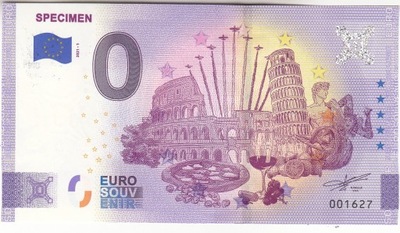 0 Euro 2021 Banknot - SPECIMEN