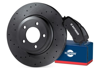Rotinger тормозные диски rt 2906-gl t3 + тормозные колодки rt 2pd21520 фото №1
