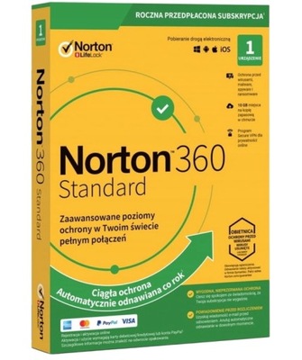 Symantec Norton 360 Standard PL 1 Urządzenie 1 Rok