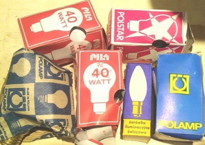 Żarówka tradycyjna POLAM Z PRL dla kolekcjonera