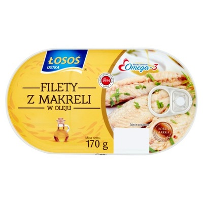 Filet z Makreli w Oleju ŁOSOŚ 170 g