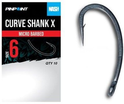HACZYKI NASH CURVE SHANK X SIZE 6 MICRO BARB