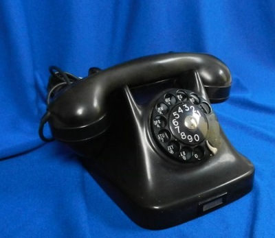 STARY TELEFON z lat 50 ebonitowy KRISTIAN KIRKS DK