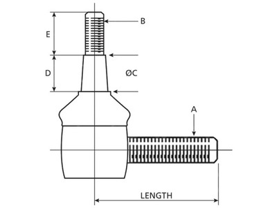 ШАРНИР ШАРОВЫЙ 92MM M20X1.5 RH